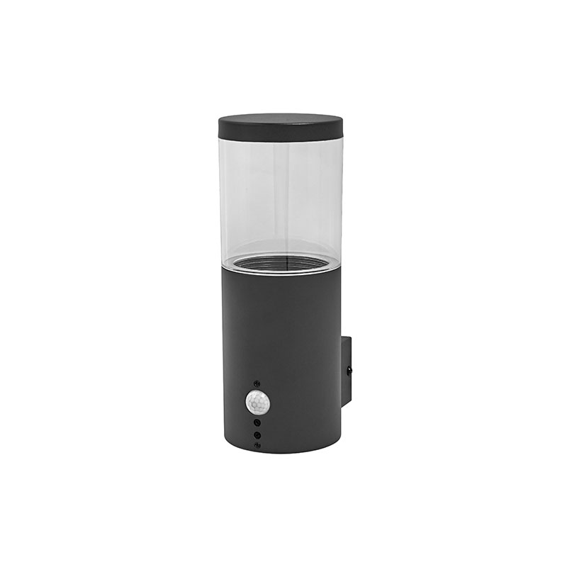 Sieninis lauko šviestuvas LEDVANCE ENDURA EBRO WALL SENSOR, IP44, E27, max 20W, su judesio davikliu