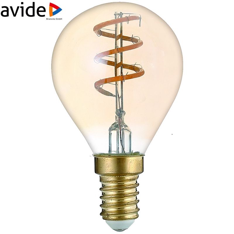 Dekoratyvinė LED lemputė AVIDE SOFT FILAMENT EW, E14 G45, 3W (=19W), 2700K, 180 lm