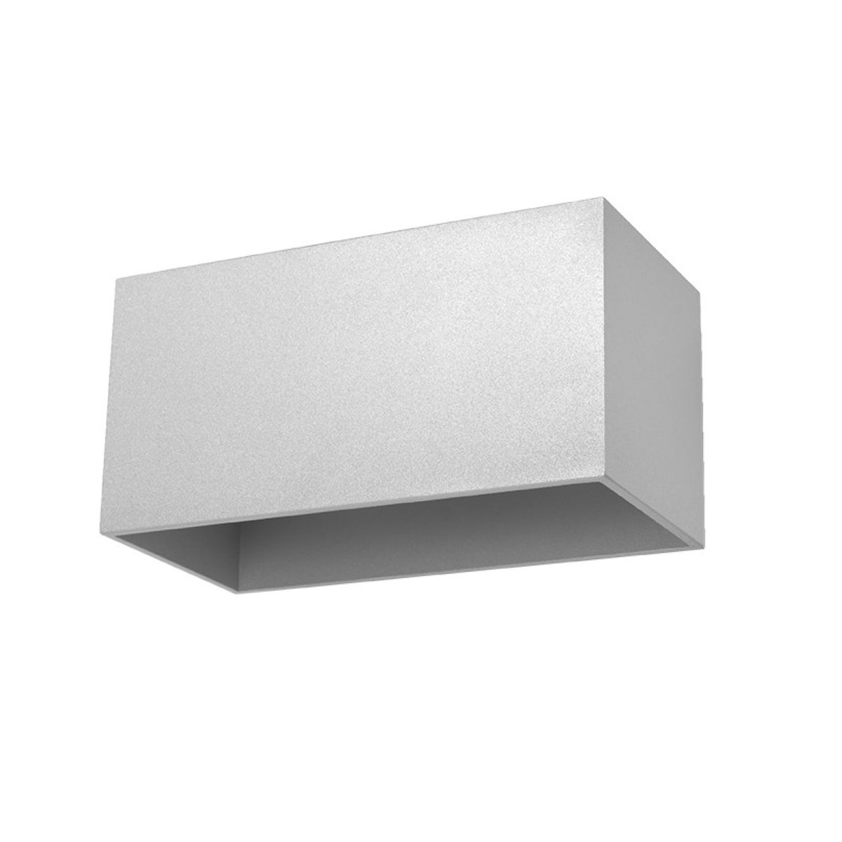 Sieninis šviestuvas SOLLUX QUAD MAXI pilkas, 40 W