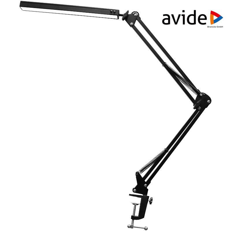 Stalinis LED šviestuvas su gnybtu AVIDE JAMES, 12 W, CCT, 450 lm, USB, juodos sp.