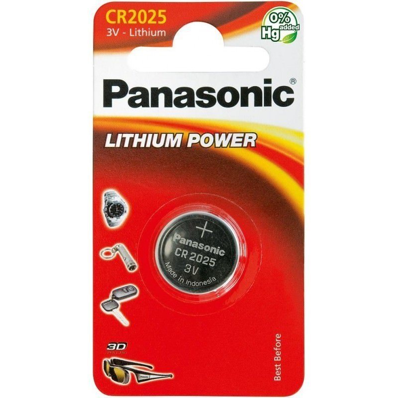 "Panasonic CR2025-1BB" lizdinė pakuotė 1 vnt.