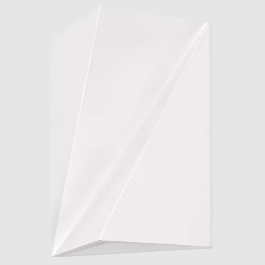 Sieninis šviestuvas LEDVANCE DECOR ORIGAMI 2xG9 max 3W baltas gipsinis dažomas 15x11x20cm