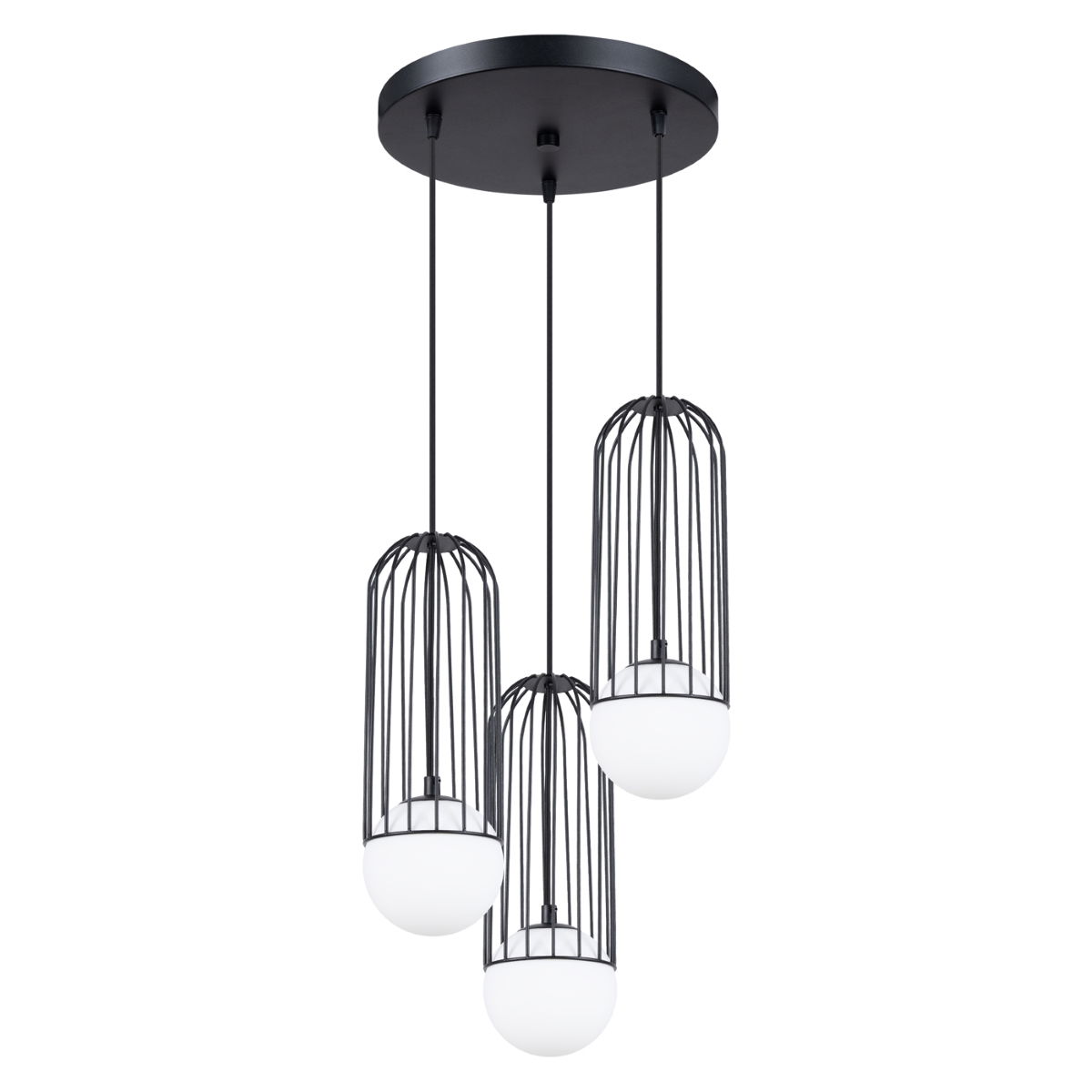 Pakabinamas šviestuvas SOLLUX BRINA 3P, 3xG9, max 8 W LED, juodas