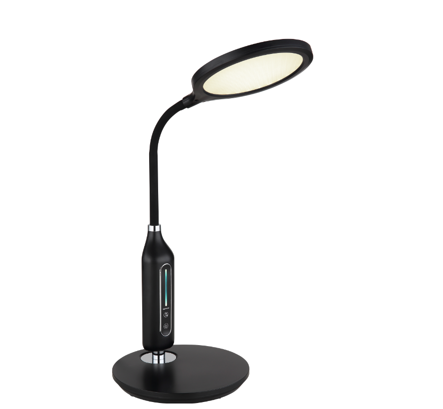 Stalinis LED šviestuvas GLOBO FRUGGY,9W,CCT 3000/4000/6500K,800lm,DIM,juodos sp,41x30x18cm