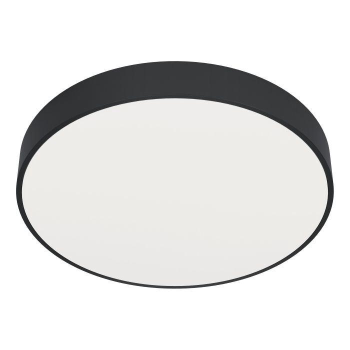 Lubinis LED šviestuvas EGLO ZUBIETA-A, 24W 2300lm 2700-6500K DIM juodas Ø45x4cm su pultu