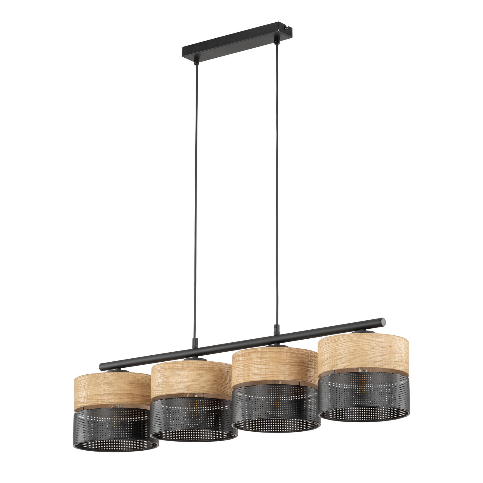 Pakabinamas šviestuvas TK LIGHTING NICOL 4, 4xE27 15W LED