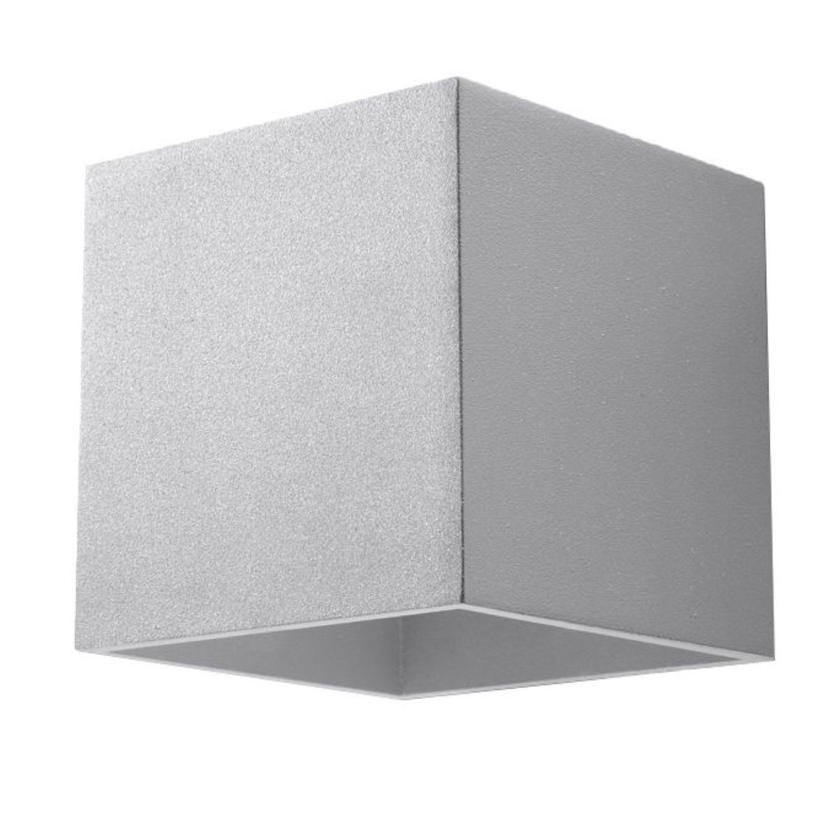 Sieninis šviestuvas SOLLUX QUAD 1 pilkas, 40 W