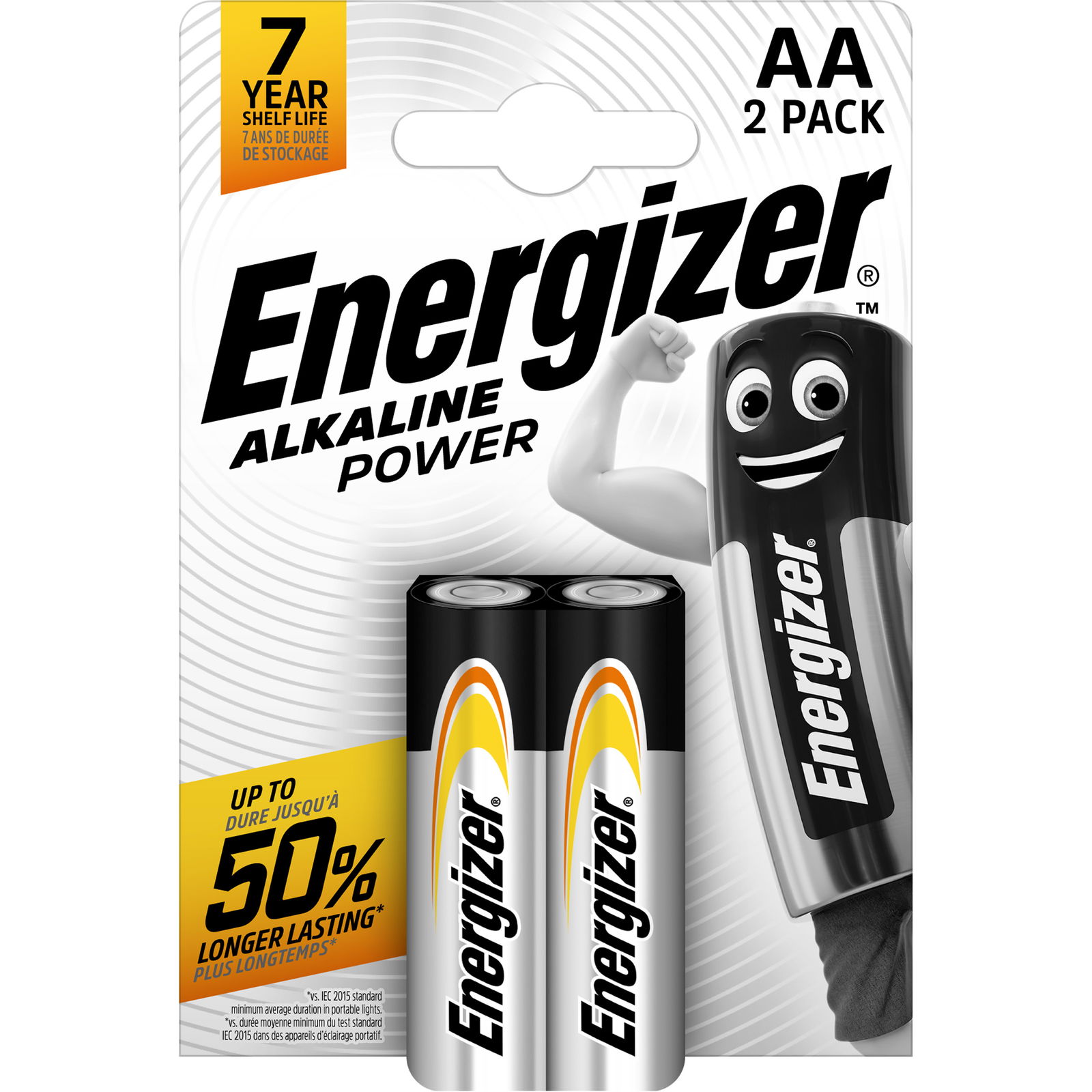 Elementai ENERGIZER Alkaline Power , AA, LR06, šarminiai, 2 vnt