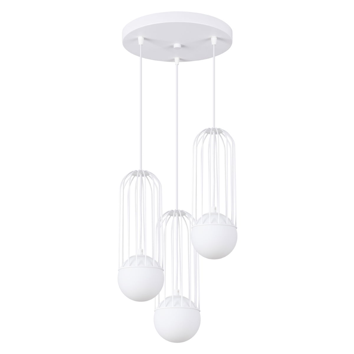 Pakabinamas šviestuvas SOLLUX BRINA 3P, 3xG9, max 8 W LED, baltas