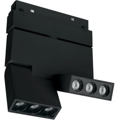Magnetinis LED bėgelių šviestuvas DPM MTL-SPRL2-6W-B, 6 W, 4000 K, 480 lm, juodos sp.