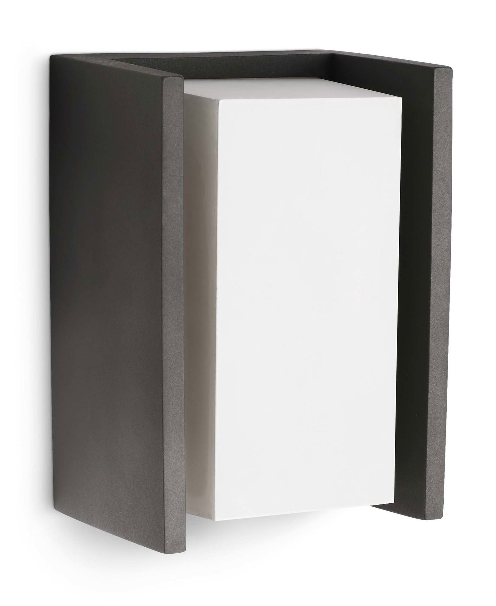 Sieninis lauko šviestuvas PHILIPS BRIDGE, IP44, 1xE27, max 42 W, antracito sp., 21,2x11,8 cm