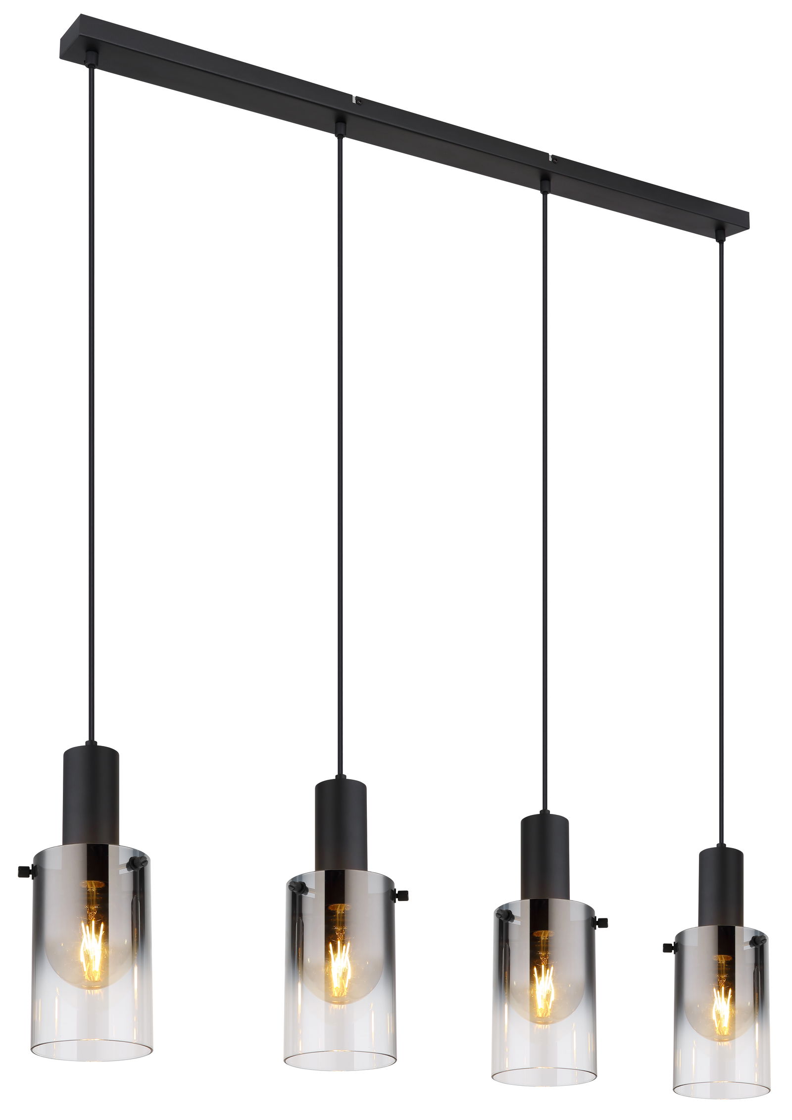 Pakabinamas šviestuvas GLOBO FLORENTINA,4xE27,40W,230V,metalinis,juodos sp,12,5x102x150cm