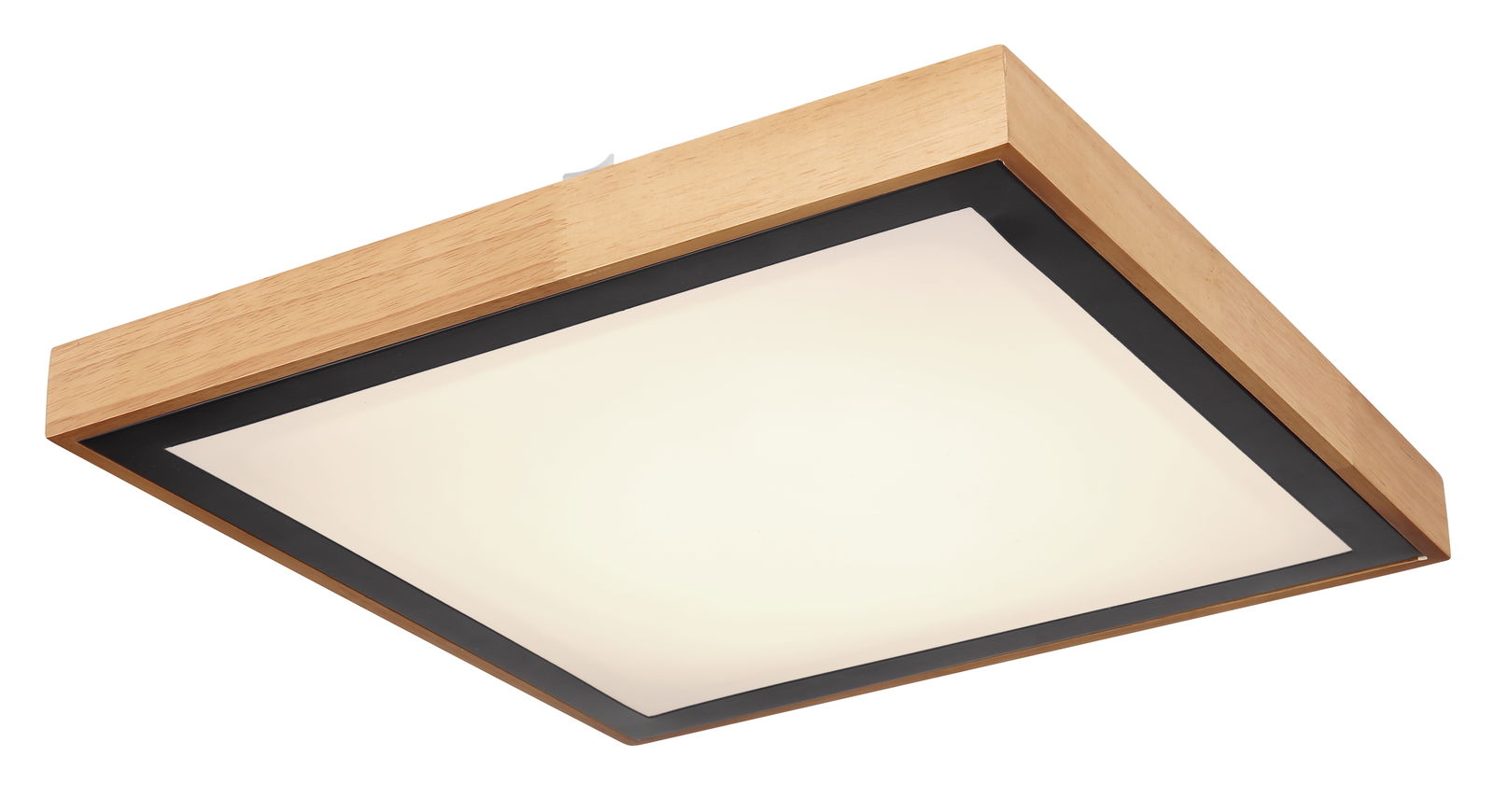 Lubinis LED šviestuvas GLOBO Bruno, 24W, 3000/4500/6000K, 2400lm, medžio sp., 39x39x9 cm