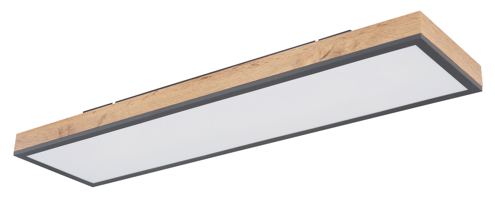 Lubinis LED šviestuvas GLOBO Doro, 24W, 3000K, 2500lm, medžio sp., 80 x 20 x 6,5 cm