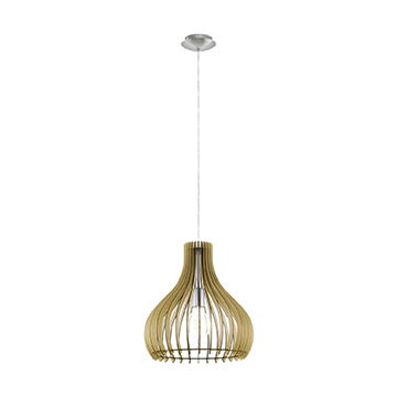 Pakabinamas šviestuvas EGLO TINDORI, 1 x 60 W, E27, ø38 cm, klevo sp.