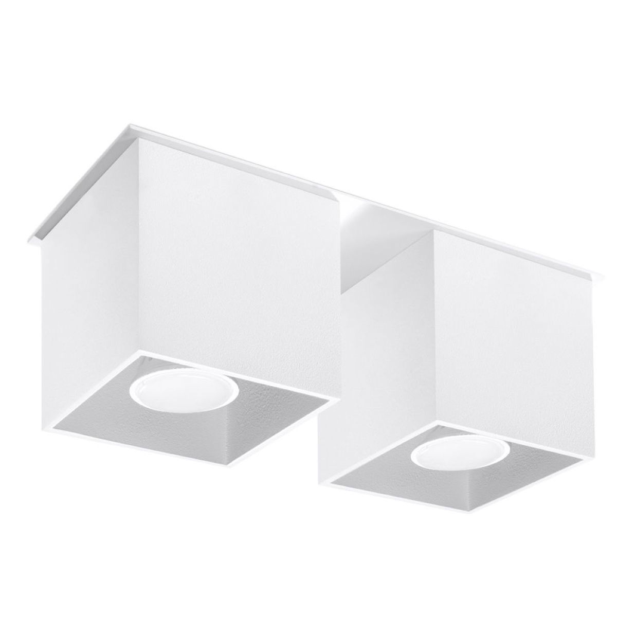 Lubinis šviestuvas SOLLUX QUAD 2 baltas, 40 W