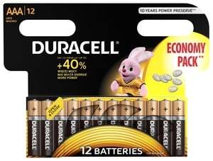 Duracell MN 2400 Basic AAA (LR03) lizdinė plokštelė 12 vnt.
