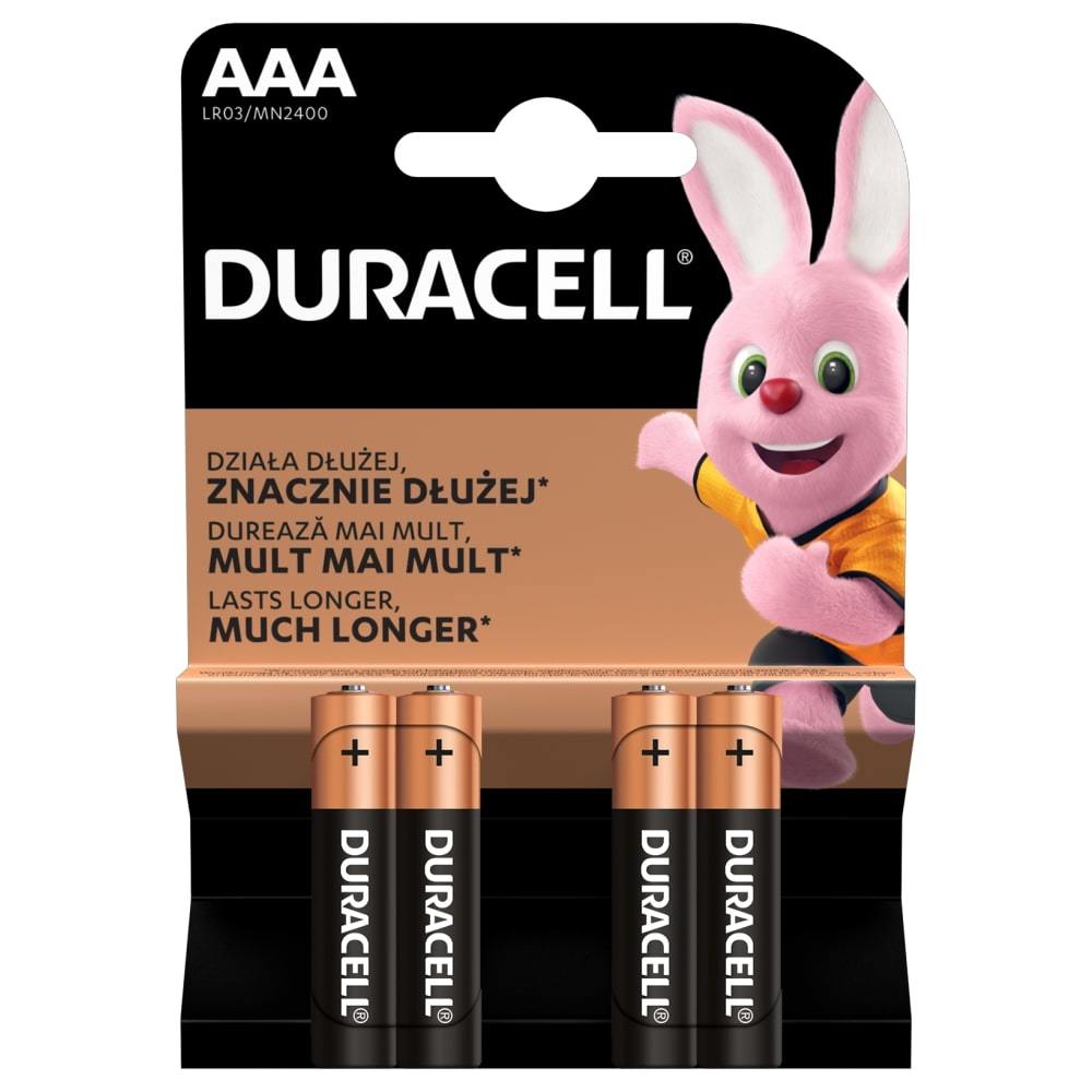 Duracell MN 2400 Basic AAA (LR03) lizdinė pakuotė 4 vnt.