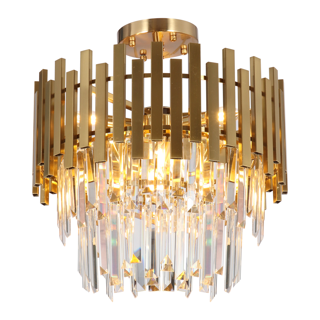 Pakabinamas šviestuvas MILAGRO Aspen Gold, 6xE14, max 40W, auksinės sp., 45 x 45 cm