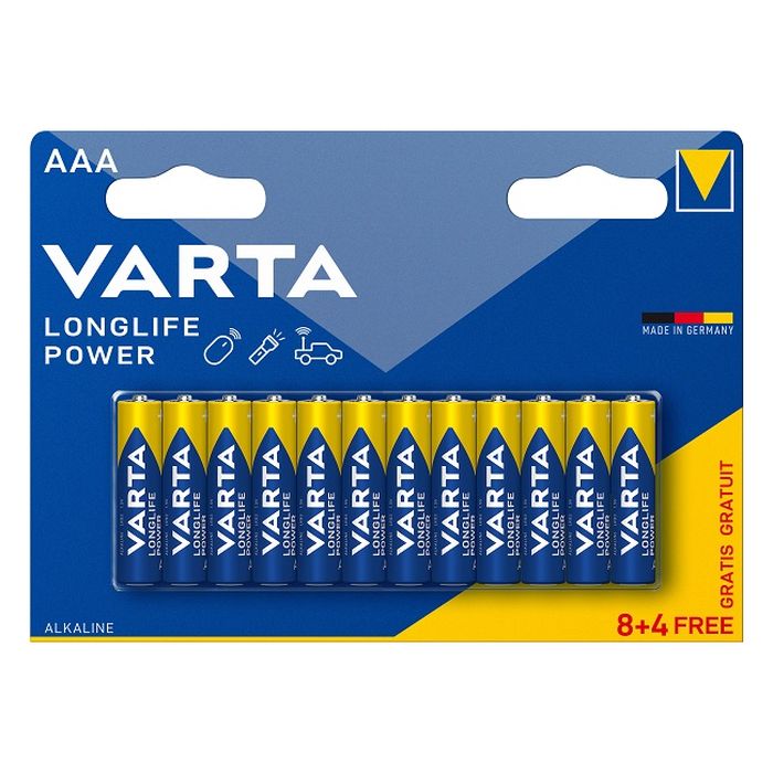 Elementai VARTA LONGLIFE POWER, AAA, šarminiai, 12 vnt