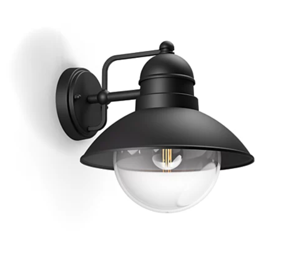Sieninis lauko šviestuvas PHILIPS HOVERFLY, IP44 1xE27, max 60 W, 22,2x24,8x22,4cm