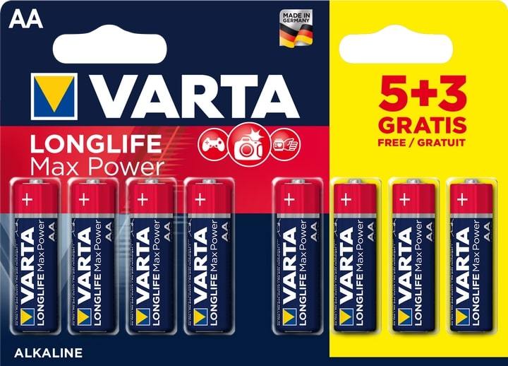 Elementai VARTA LONGLIFE MAX POWER, AA, šarminiai, 5+3 vnt.