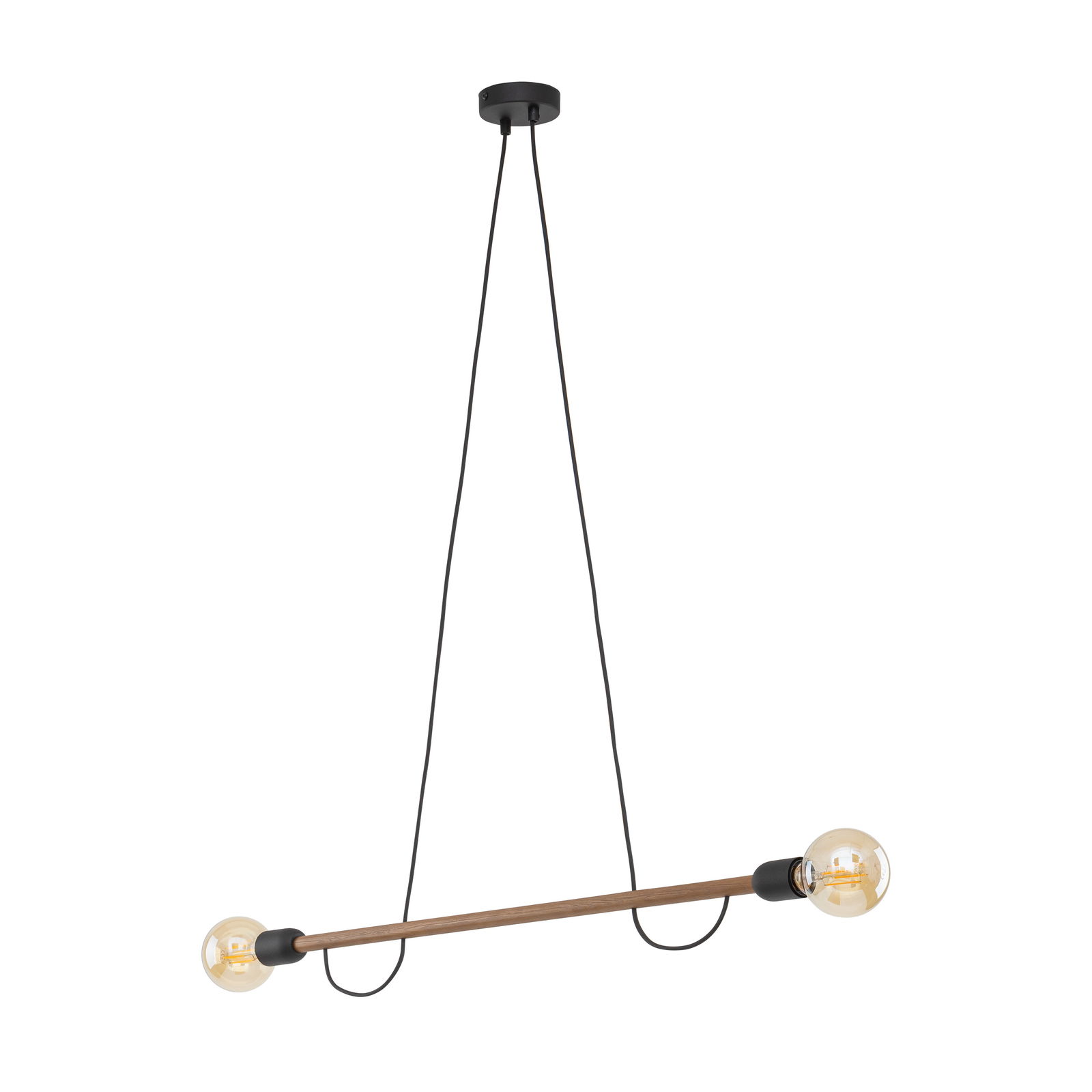 Pakabinamas šviestuvas TK LIGHTING HELIX WOOD 2, 2xE27 15W LED