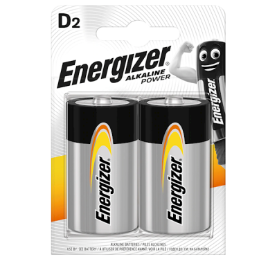 Energizer LR20-2BB šarminės maitinimo baterijos D (LR20) BLIZERINIS PAKETAS 2 vnt.