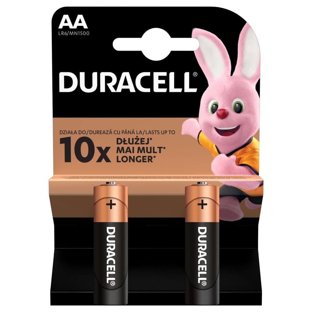 Duracell MN 1500 Basic AA (LR6) lizdinė pakuotė 2vnt.
