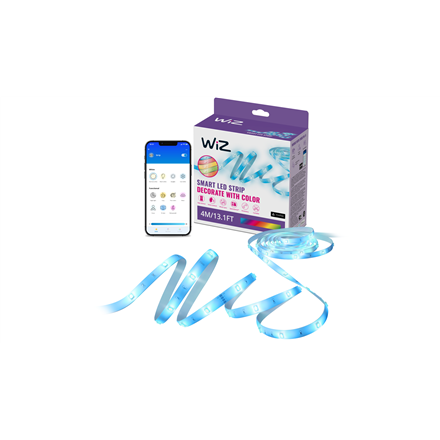 Išmanioji LED juosta WiZ Wi-Fi BLE, IP20, 6,5 W, 2700-6500 K, RGB+TW, 220-240V, 4m