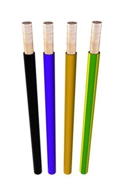 Instaliacinis kabelis, Lietkabelis PV3 (H07V-K), 1,5 mm², rudas, 100 m