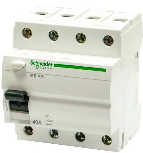 Srovės nuotėkio rėlė SCHNEIDER, 4P, 40A, 30MA, AC