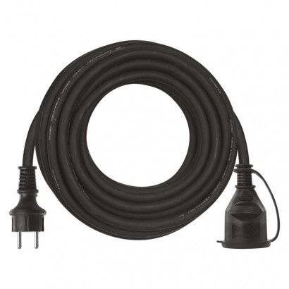 Ilgiklis EMOS, 1 lizdas, 10 m, 3x2.5 mm2, IP44 juodos sp.
