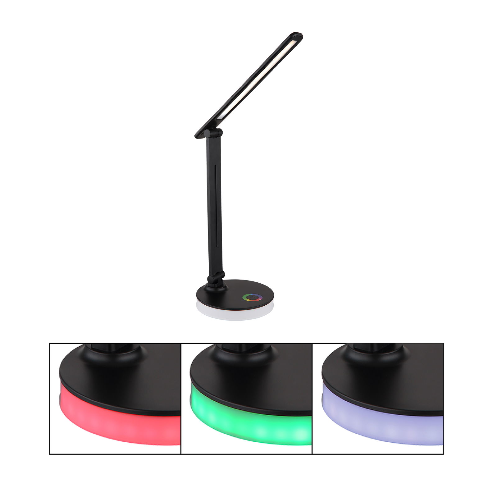 Stalinis LED šviestuvas GLOBO GERALDO, 5W+2W RGB, CCT 2700/4000/6500K,582lm,DIM,juodos sp.