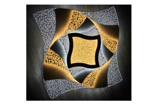 Lubinis LED šviestuvas BALTIK GAISMA, 102W, 3000+6000K, 230V, 7140lm, kvadratinis, 50x50cm, su pultu