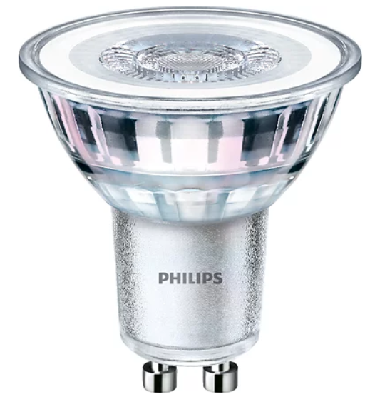 LED lemputė PHILIPS, GU10, 4,6W (=50W), 6500 K, 390 lm, 36°, NON-DIM