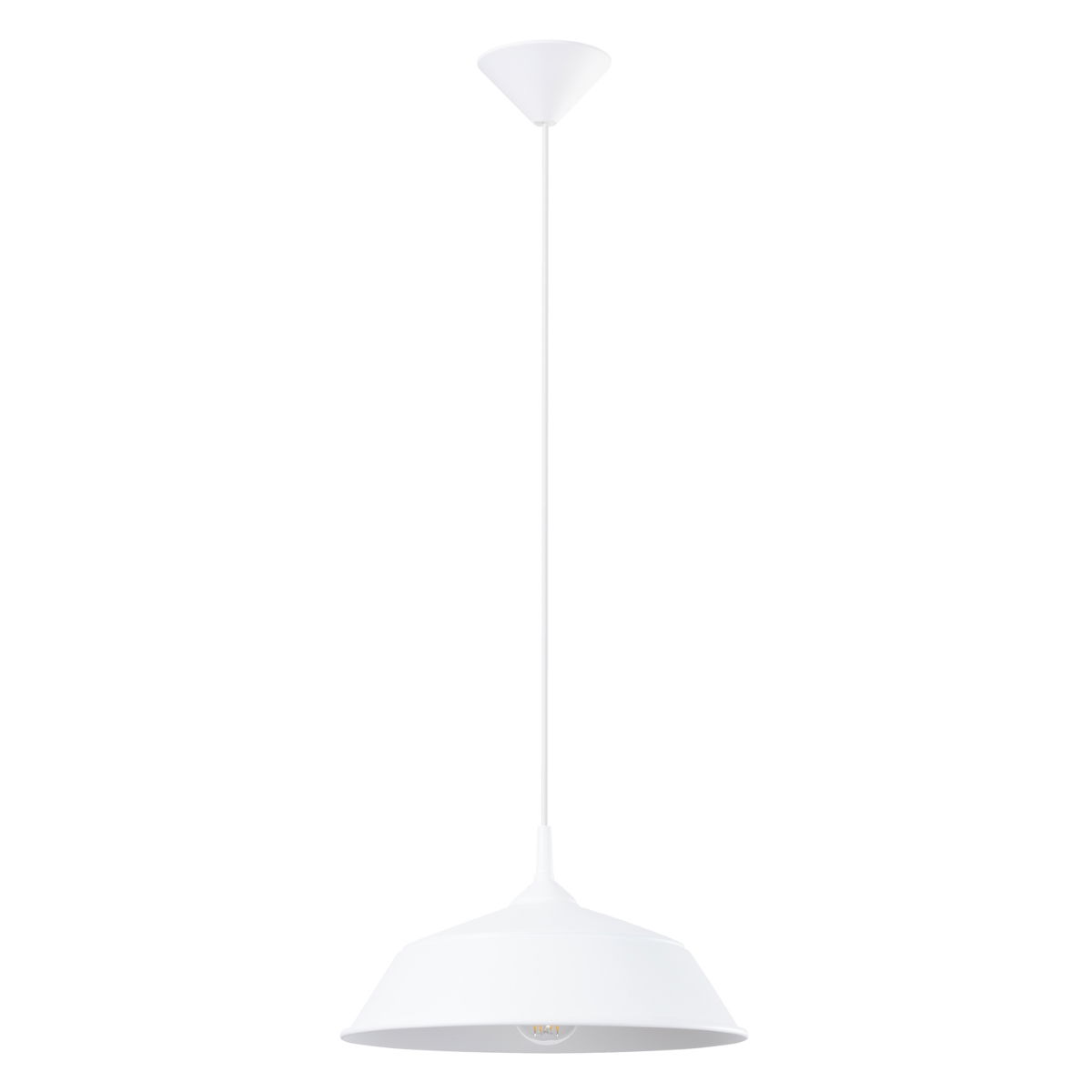 Pakabinamas šviestuvas SOLLUX FRIKA, 1xE27, max 15 W LED, baltas