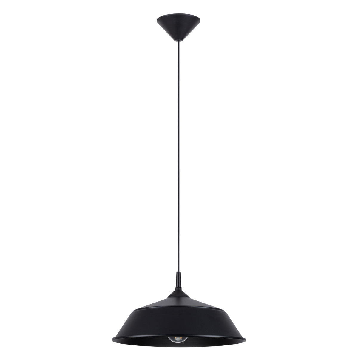 Pakabinamas šviestuvas SOLLUX FRIKA, 1xE27, max 15 W LED, juodas