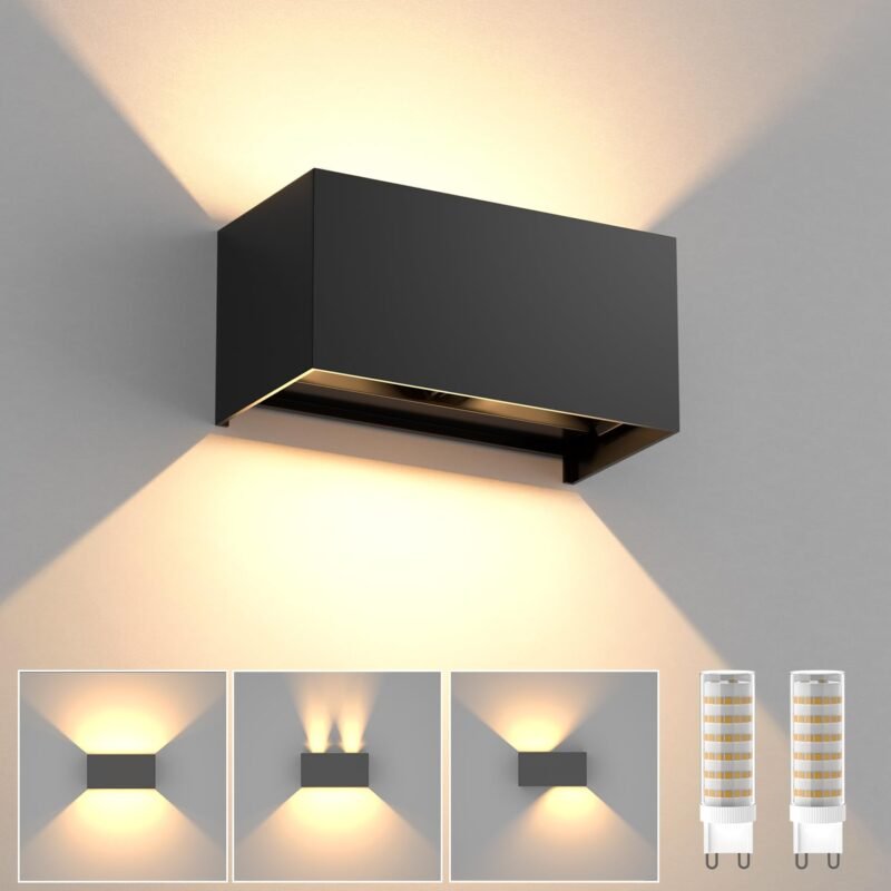 Sieninis šviestuvas su keičiama G9 LED lempa 18W