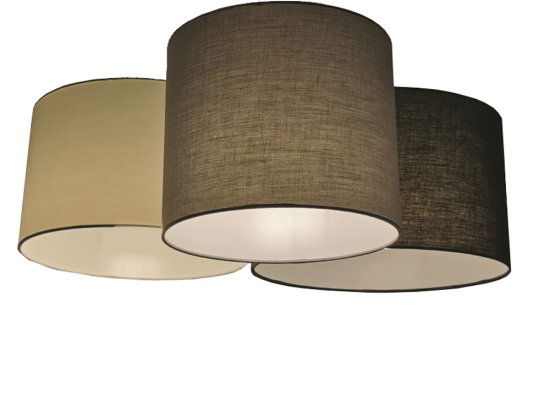 Lubinis švietuvas G.LUX GH-3002 TRIO 3xE27 gaubtai: 32x19/28x18/24x21cm, ruda
