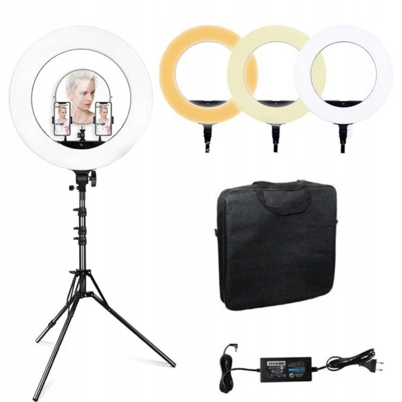 Žiedinis šviestuvas su stovu - Ring Light 46cm