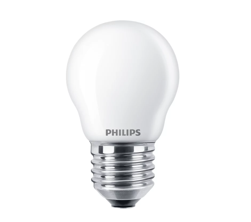 Led lemputė PHILIPS, E27, P45, 2,2W (=25W), 2700 K, 250 lm, matinė