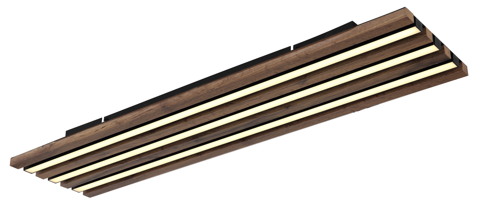 Lubinis LED šviestuvas GLOBO HAYDEN, 30W, 3000K, 3100lm, medžio/juodos sp 80 x 20 x 5 cm