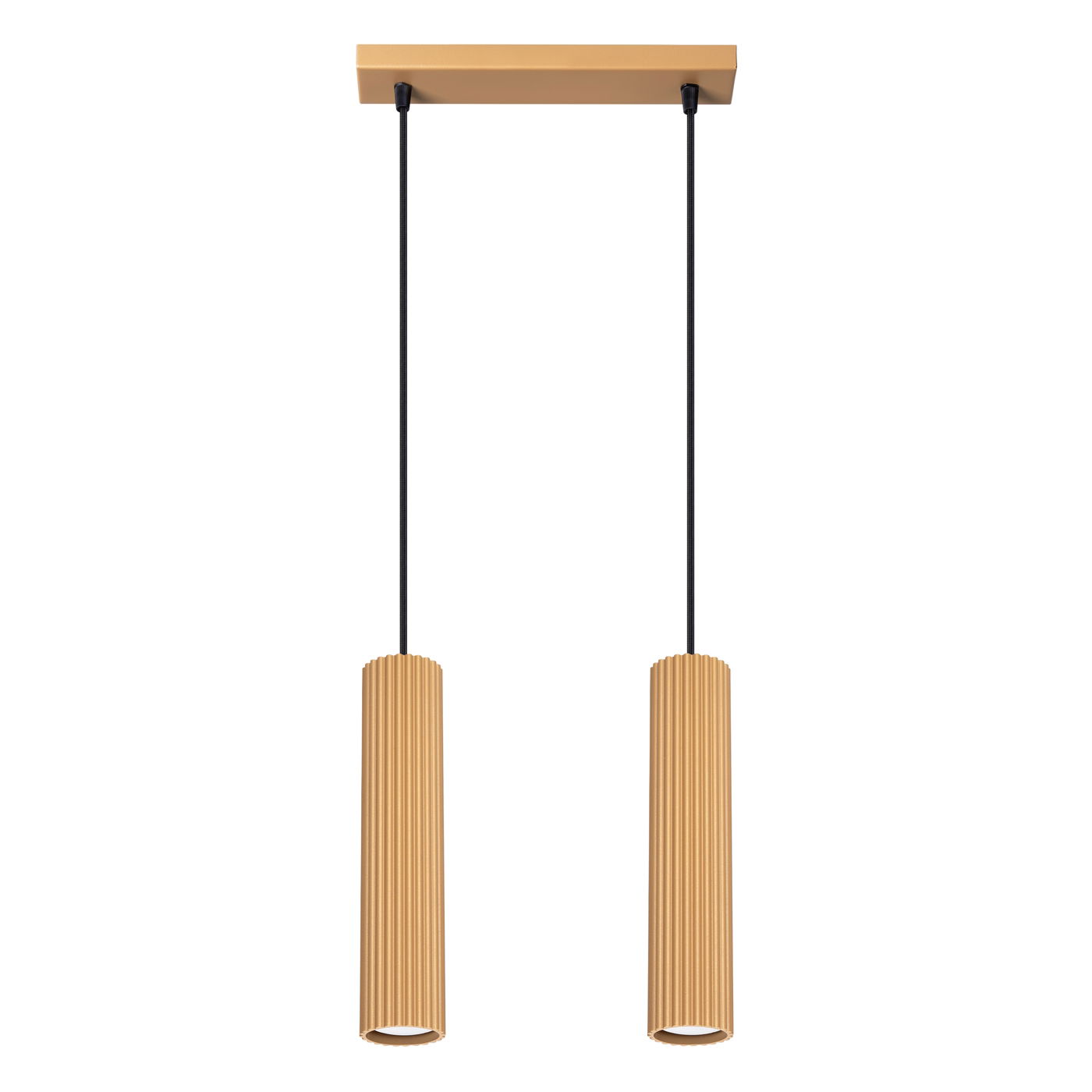 Pakabinamas šviestuvas SOLLUX KARBON 2, GU10, 2 x max 10W LED, aukso