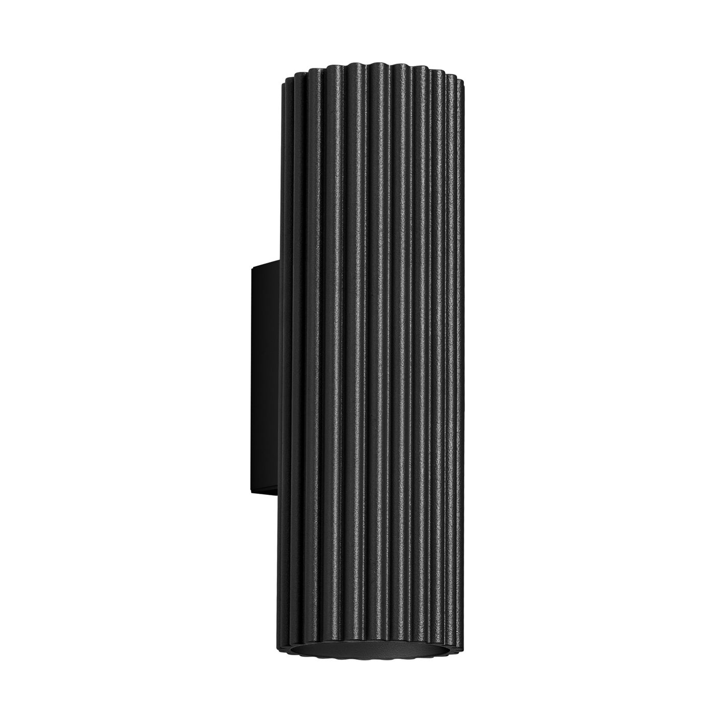 Sieninis šviestuvas SOLLUX KARBON 20, GU10, 2 x max 10W LED, juoda