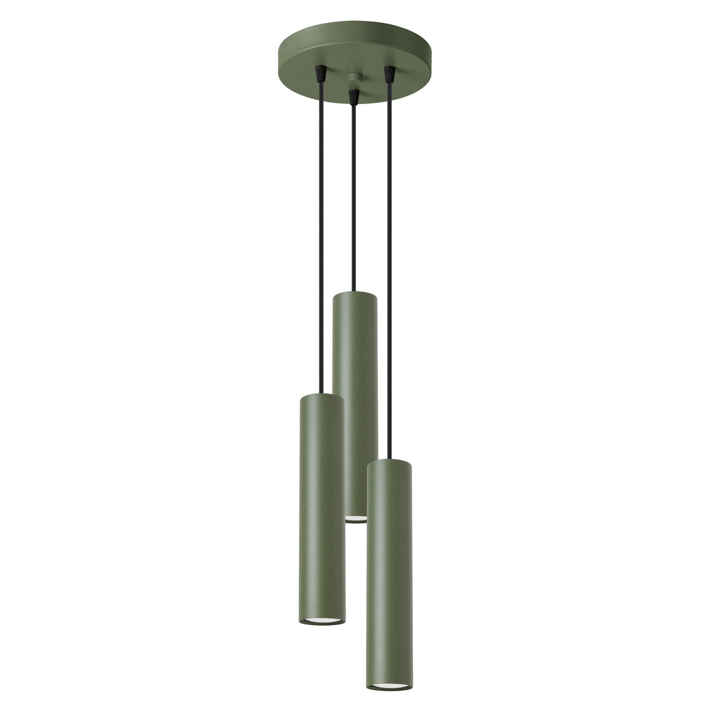 Pakabinamas šviestuvas SOLLUX LAGOS 3P, GU10, 3 x max 10W LED, žalia