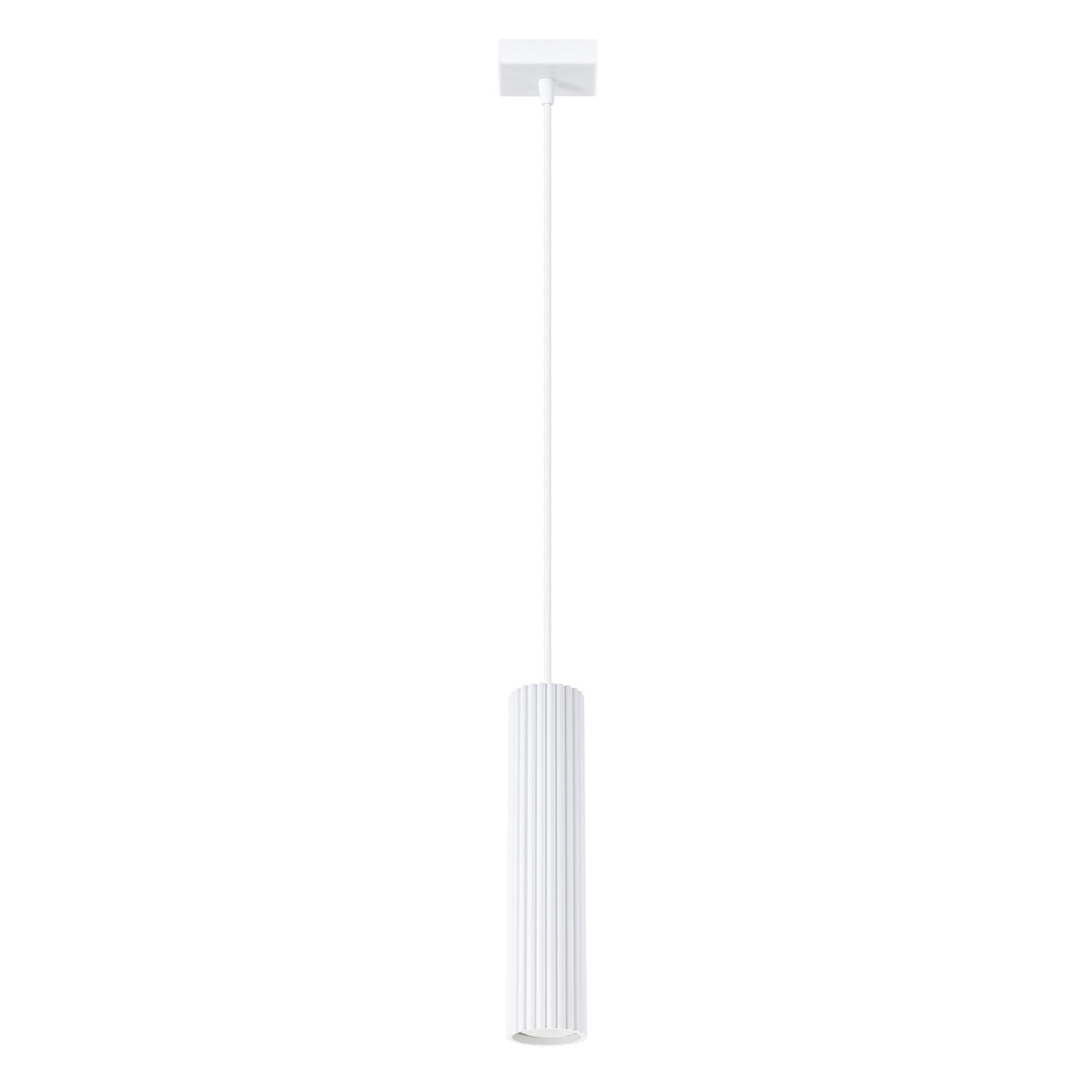 Pakabinamas šviestuvas SOLLUX KARBON 1, GU10, 1 x max 10W LED, balta