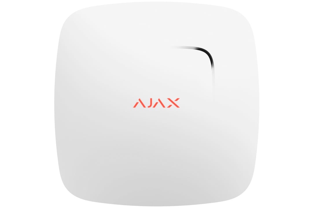 Bevielis dūmų / temperatūros jutiklis Ajax FireProtect 38105.10.WH1 (balta)