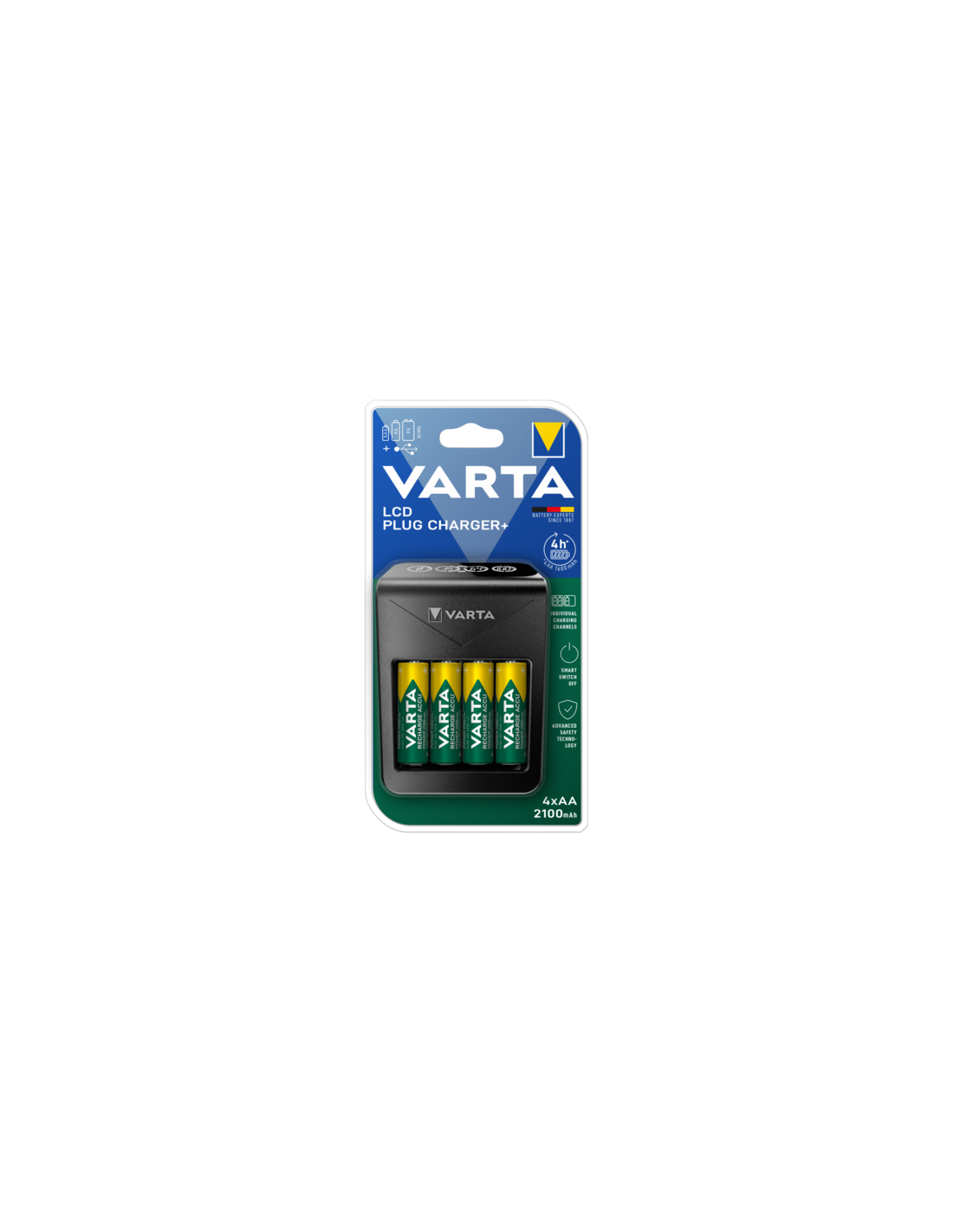 LCD krautuvas Varta 57687 (+4 AA)