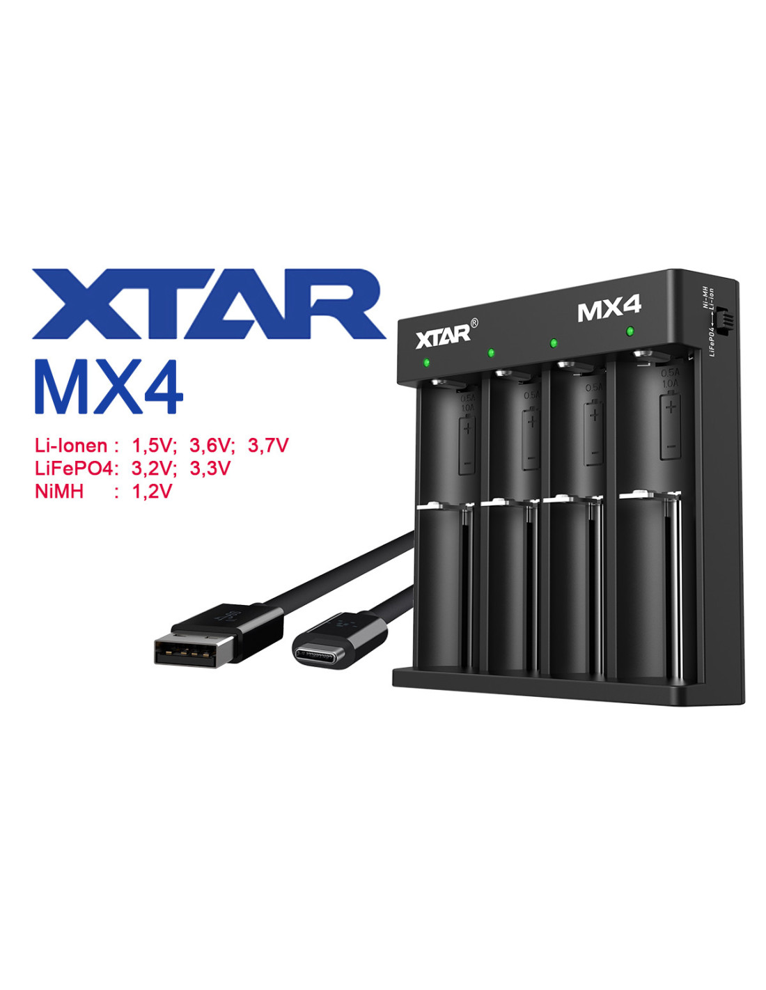 Krautuvas XTAR MX4